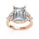 Emerald 14K White Gold Fashion Bridal Ring