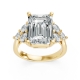 Emerald 14K White Gold Fashion Bridal Ring