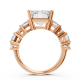 Emerald 14K White Gold Fashion Bridal Ring