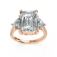 Emerald 14K White Gold Fashion Bridal Ring