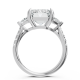 Emerald 14K White Gold Fashion Bridal Ring