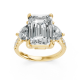 Emerald 14K White Gold Fashion Bridal Ring