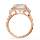 Radiant 14K White Gold Fashion Bridal Ring