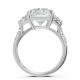 Radiant 14K White Gold Fashion Bridal Ring