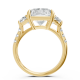 Radiant 14K White Gold Fashion Bridal Ring