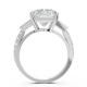 Radiant 14K White Gold Fashion Bridal Ring