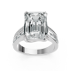 Radiant 14K White Gold Fashion Bridal Ring