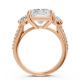 Radiant 14K White Gold Fashion Bridal Ring