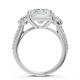 Radiant 14K White Gold Fashion Bridal Ring