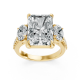 Radiant 14K White Gold Fashion Bridal Ring