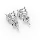 4 Prong Solitaire Earrings