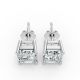 4 Prong Solitaire Earrings
