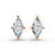 4 Prong Solitaire Earrings