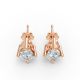 4 Prong Solitaire Earrings