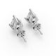 4 Prong Solitaire Earrings