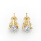 4 Prong Solitaire Earrings