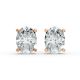 4 Prong Solitaire Earrings