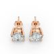 4 Prong Solitaire Earrings