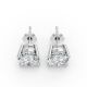 4 Prong Solitaire Earrings