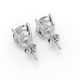 4 Prong Solitaire Earrings