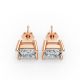 4 Prong Solitaire Earrings