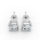 4 Prong Solitaire Earrings
