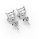 4 Prong Solitaire Earrings