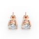 4 Prong Solitaire Earrings