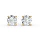 4 Prong Solitaire Earrings