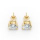 4 Prong Solitaire Earrings