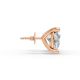 3 Prong Solitaire Earrings