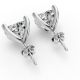 3 Prong Solitaire Earrings