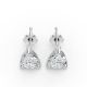 3 Prong Solitaire Earrings