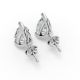 3 Prong Solitaire Earrings