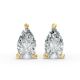 3 Prong Solitaire Earrings