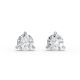 3 Prong Solitaire Earrings