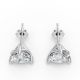 3 Prong Solitaire Earrings