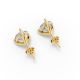 3 Prong Solitaire Earrings