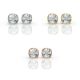 Bezel Set Solitaire Earrings