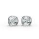 Bezel Set Solitaire Earrings
