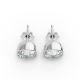 Bezel Set Solitaire Earrings