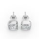 Bezel Set Solitaire Earrings