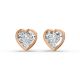 Bezel Set Solitaire Earrings
