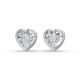 Bezel Set Solitaire Earrings