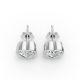 Bezel Set Solitaire Earrings