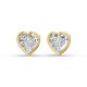 Bezel Set Solitaire Earrings