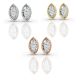 Bezel Set Solitaire Earrings