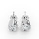 Bezel Set Solitaire Earrings
