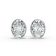 Bezel Set Solitaire Earrings