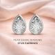 Bezel Set Solitaire Earrings